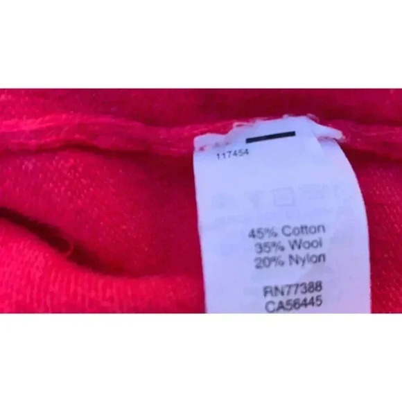 J Crew Womens Wool Blend Classic V Neck Carigan Sweater Dark Pink Medium - Picture 3 of 3
